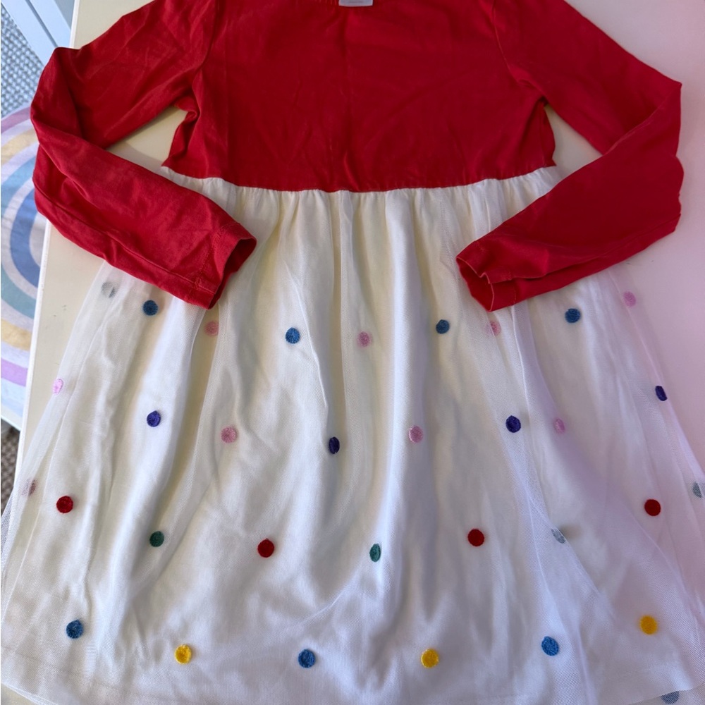 Hanna Andersson Red and White Polka Dot Kids Dress